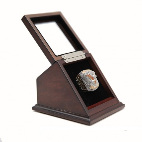 NHL 2017 Pittsburgh Penguins Stanley Cup Championship Replica Fan Ring with Wooden Display Case
